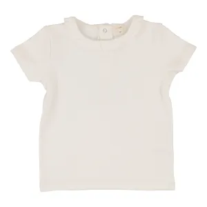 Analogie Ruffle T-Shirt - Winter White