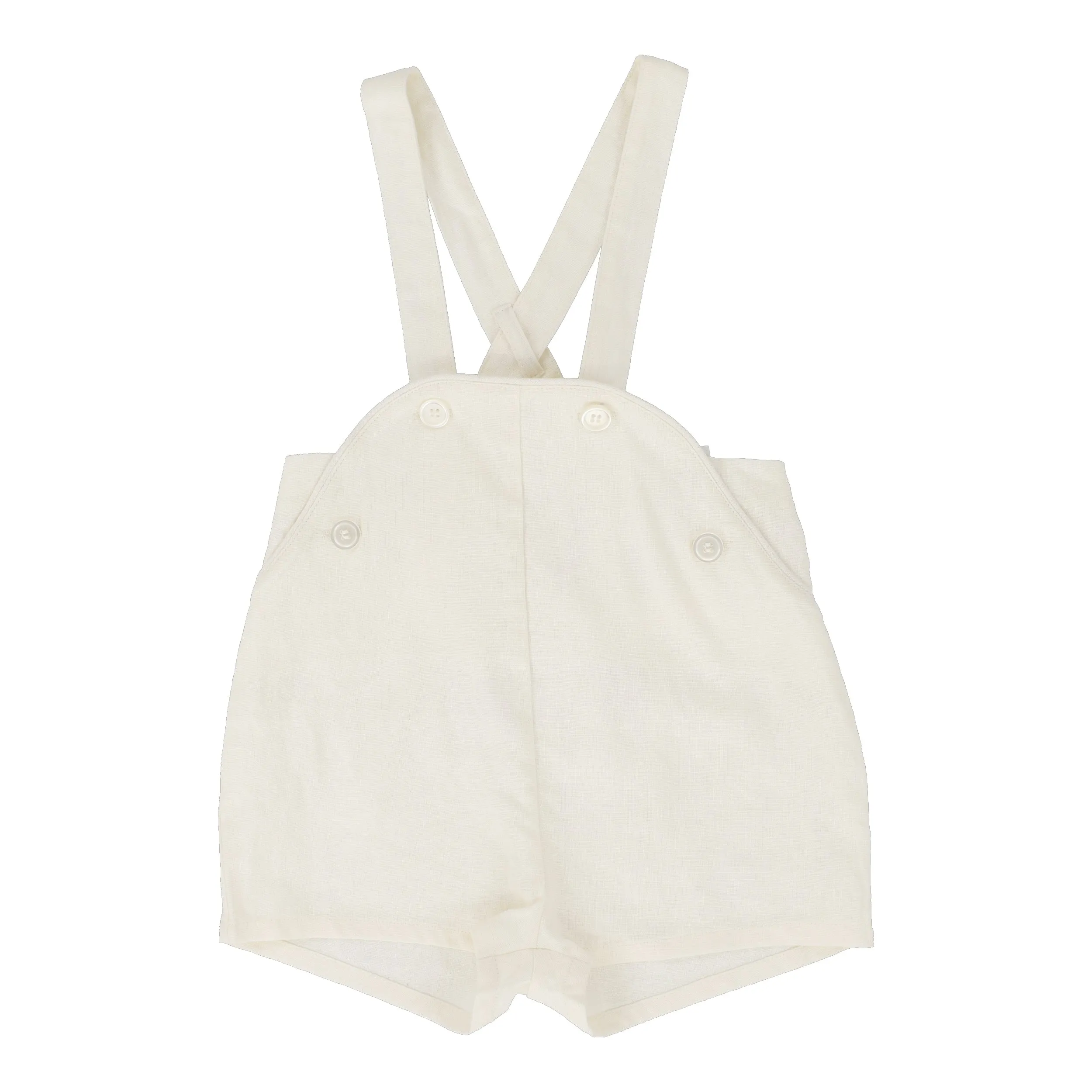 Analogie Suspender Shorts - Cream