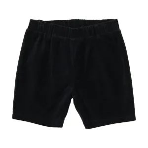 Analogie Velvet Shorts - Navy