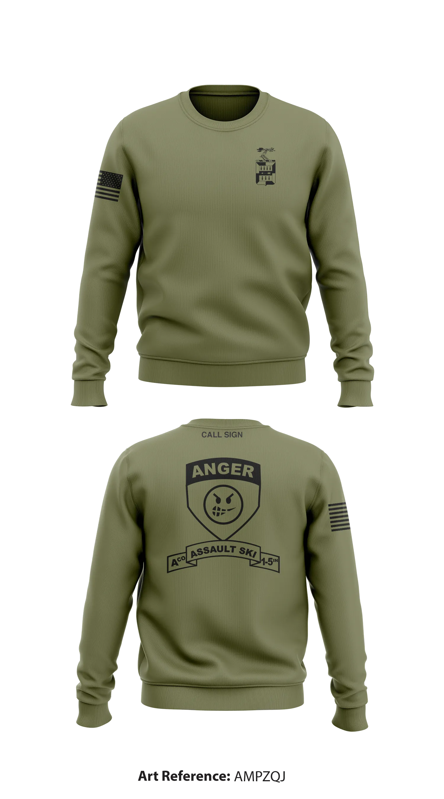 Anger Company/1-5IN Store 1 Core Men's Crewneck Performance Sweatshirt - amPzqJ