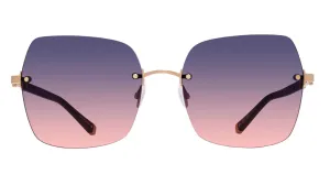 ANGIE-Black / Gold / Dusk Sunset Gradient