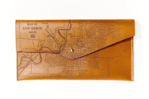 Ann Arbor Map Clutch