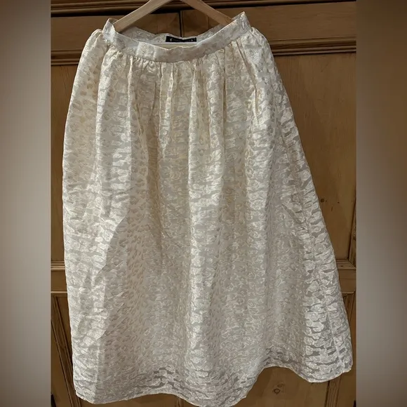 Anthropologie Burnout Shimmer Maxi Skirt