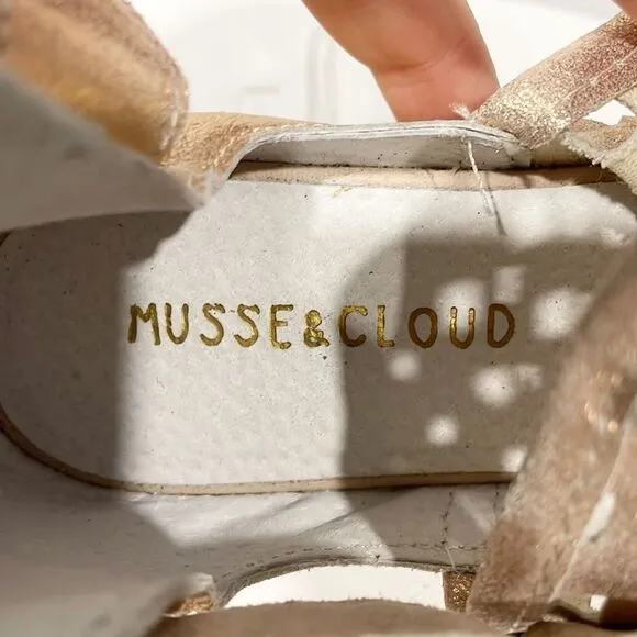 Anthropologie | Musse &amp; Cloud Women’s Shoes Caila Ankle Booties Sz 6 Rose Gold