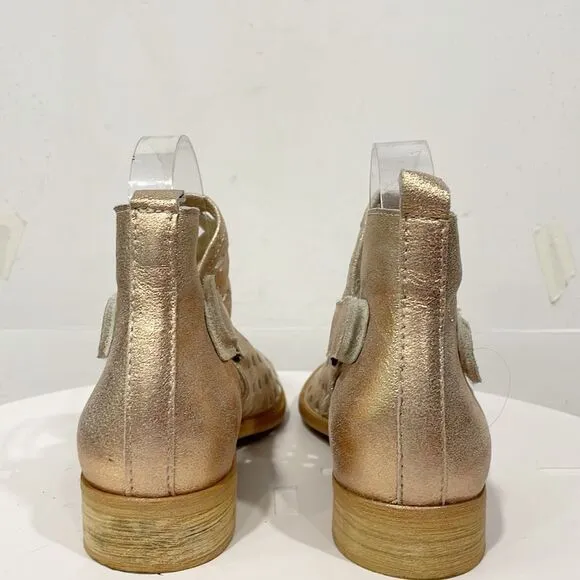 Anthropologie | Musse &amp; Cloud Women’s Shoes Caila Ankle Booties Sz 6 Rose Gold