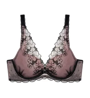 AQUA YIN YANG DEEP V WIRED PUSH-UP BRA