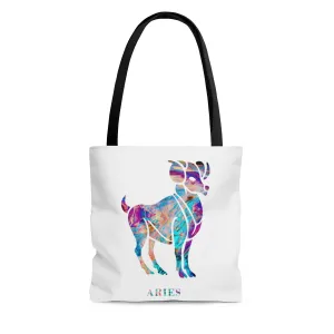 Aries Zodiac Sign Tote Bag
