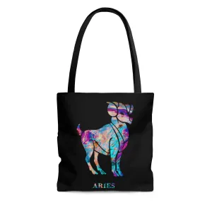 Aries Zodiac Sign Tote Bag