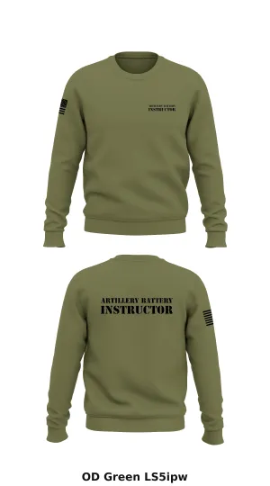 Artillery Instructor Battery Store 1 Core Men's Crewneck Performance Sweatshirt - LS5ipw