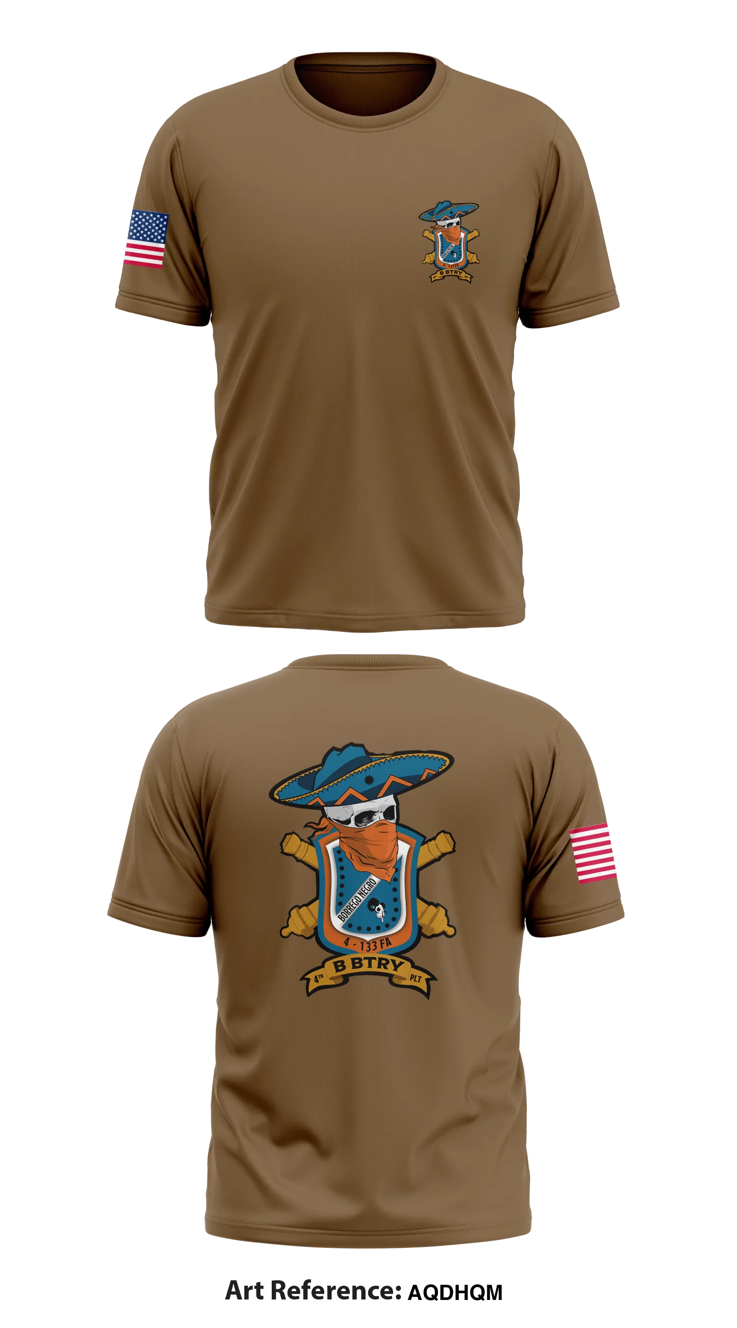 B BTRY 4/133D FA 4TH PLT Core Men's SS Performance Tee - AQdhqm