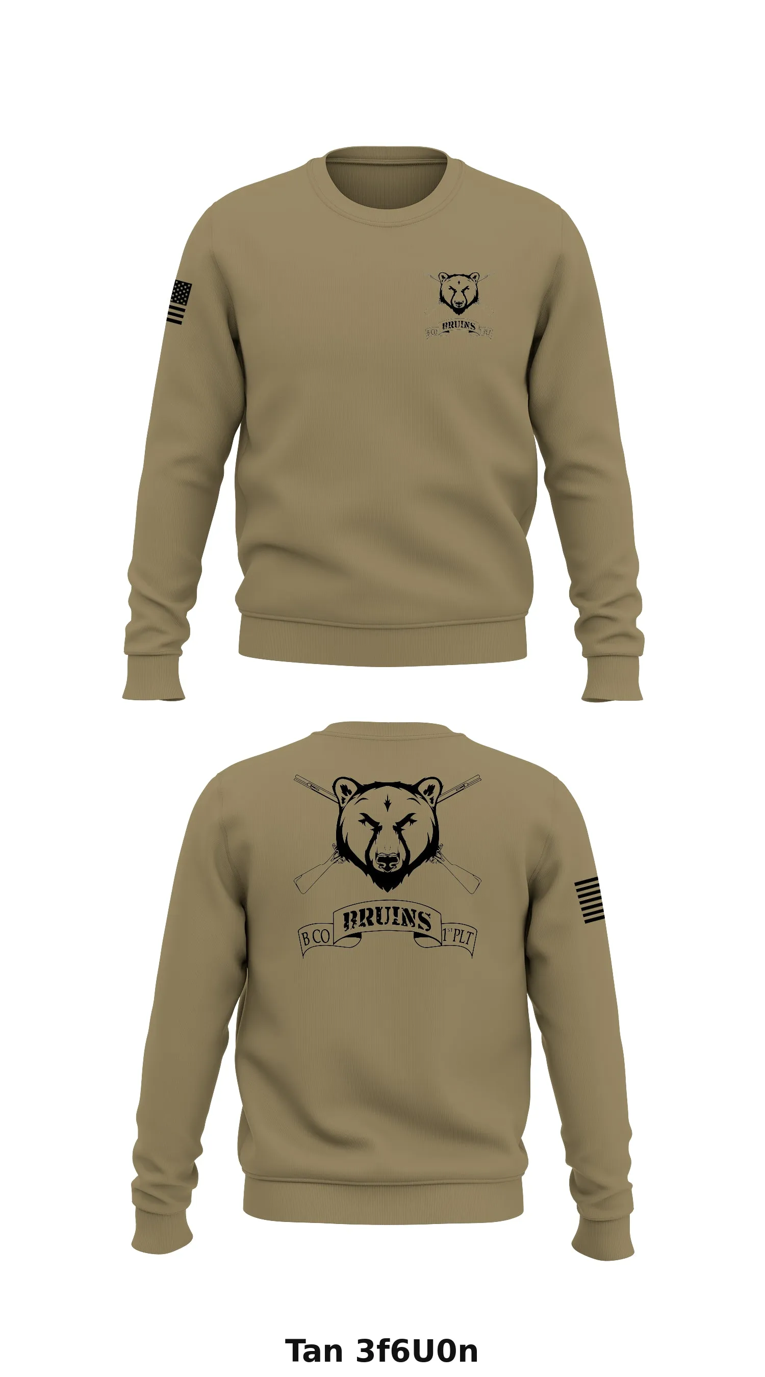 B Co, 2nd BN, 2nd IN REGT Store 1 Core Men's Crewneck Performance Sweatshirt - 3f6U0n