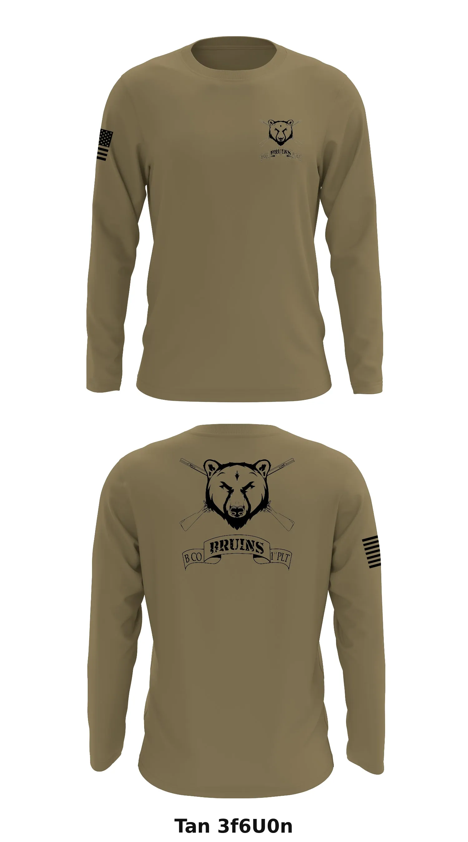B Co, 2nd BN, 2nd IN REGT Store 1 Core Men's LS Performance Tee - 3f6U0n