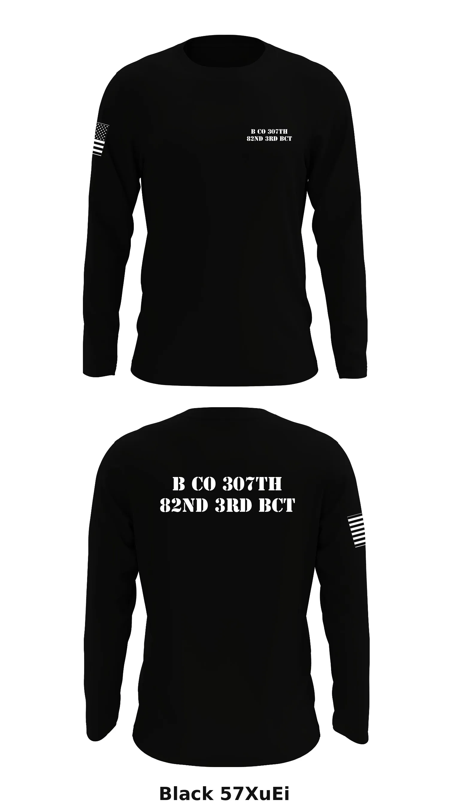 B Co 307th 82nd 3rd BCT Store 1 Core Men's LS Performance Tee - 57XuEi