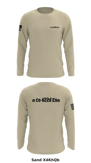 B Co 422d ESB Store 1 Core Men's LS Performance Tee - X4KhQb