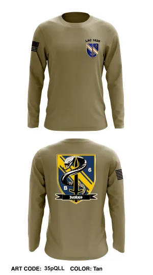 B CO, 6th BN, 1SFAB  Core Men's LS Performance Tee - 35pQLL