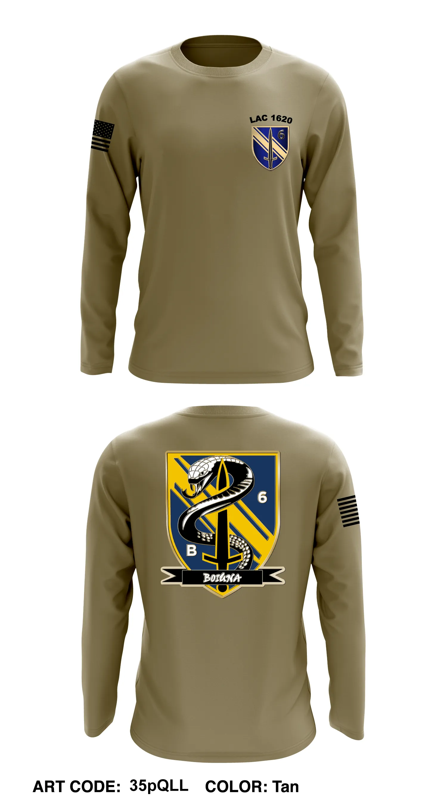 B CO, 6th BN, 1SFAB  Core Men's LS Performance Tee - 35pQLL