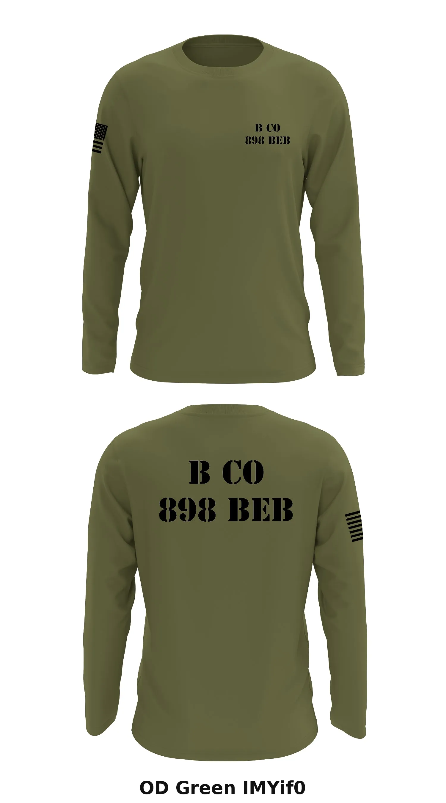 B Co 898 BEB Store 1 Core Men's LS Performance Tee - IMYif0