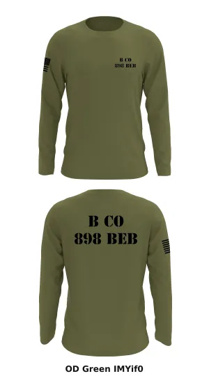 B Co 898 BEB Store 1 Core Men's LS Performance Tee - IMYif0