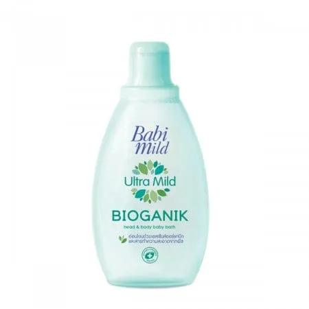Babi Mild Ultra Mild Bioganik Head & Body Baby Bath 200ml