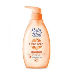 Babi Mild Ultra Mild Sweet Almond Head & Body Baby Bath 400ml