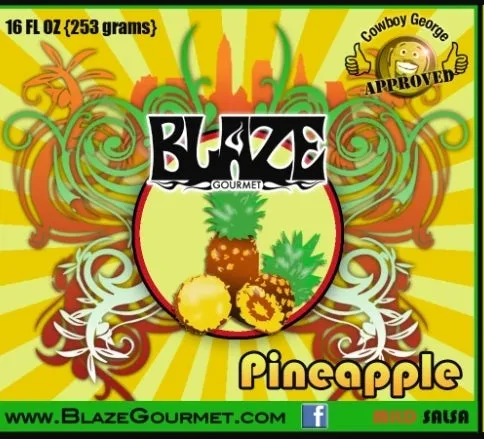BACK IN STOCK - Blaze Gourmet (Fruit) Mild Pineapple Salsa