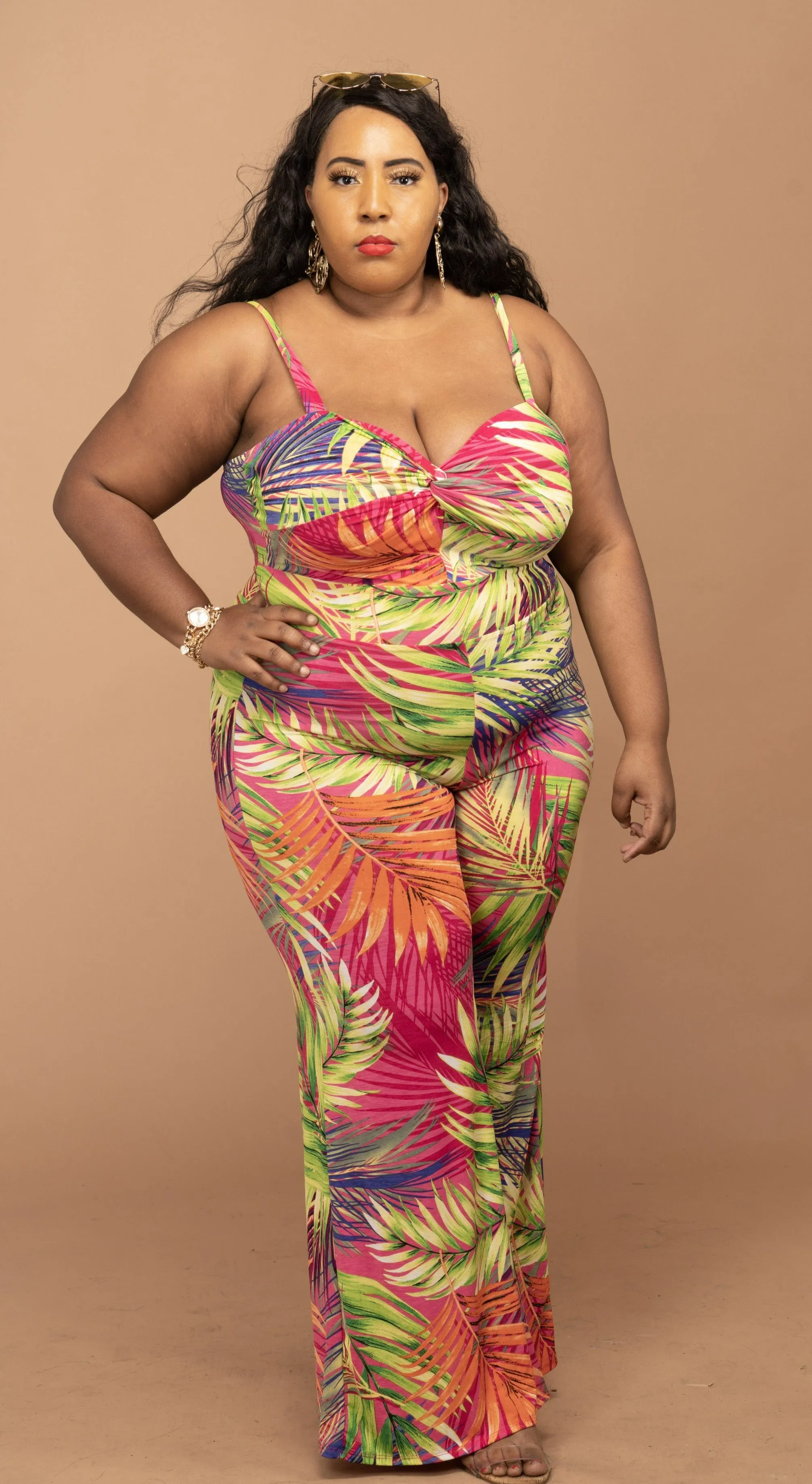 Baecation jumpsuit (Plush Size)
