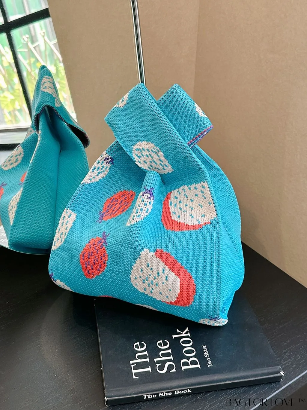 BagForLove - Chic Mini Fruit-Patterned Crochet Tote - Fashionably Compact