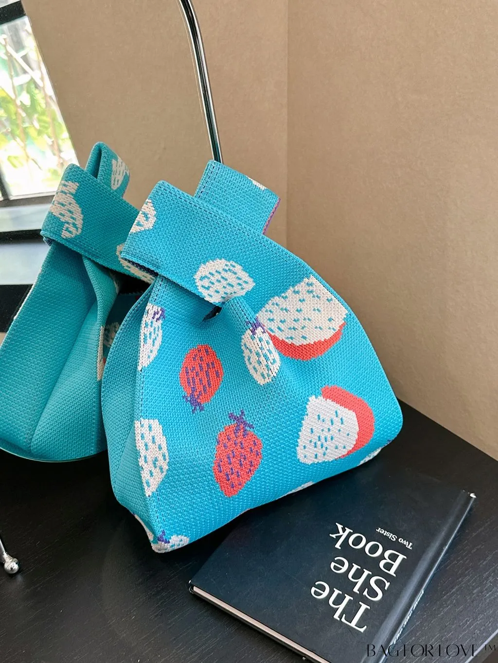 BagForLove - Chic Mini Fruit-Patterned Crochet Tote - Fashionably Compact