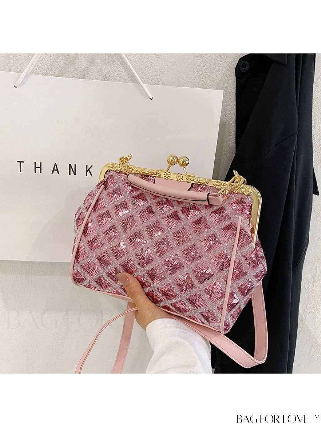 BagForLove - Chic Sequin Clutch Bag: Stylish, Compact, and Versatile.