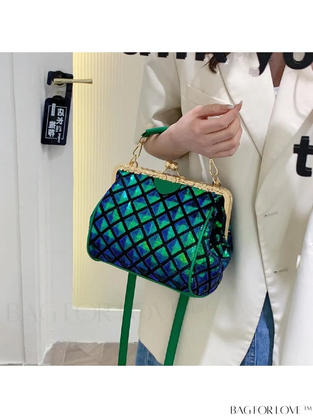 BagForLove - Chic Sequin Clutch Bag: Stylish, Compact, and Versatile.