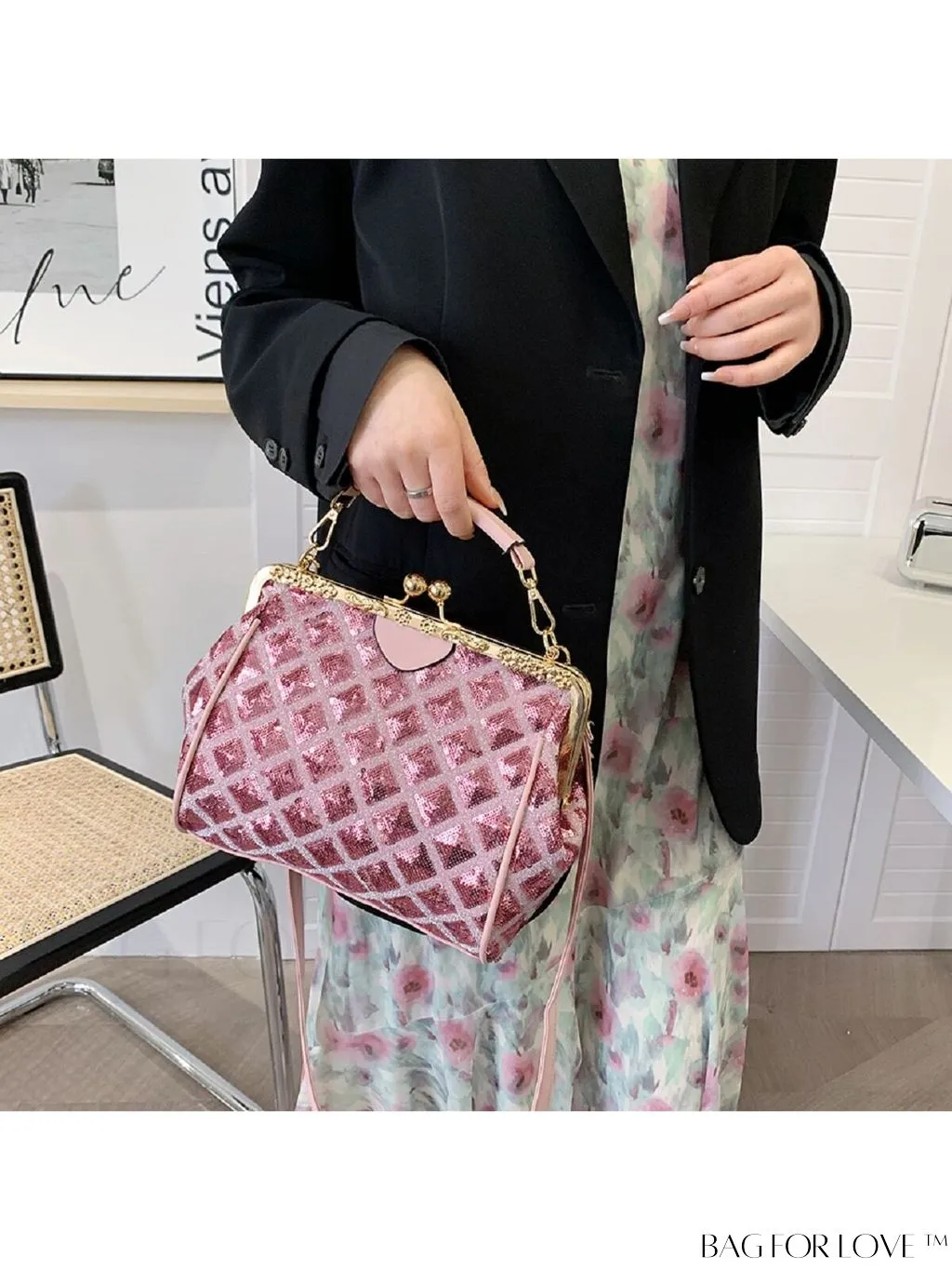 BagForLove - Chic Sequin Clutch Bag: Stylish, Compact, and Versatile.
