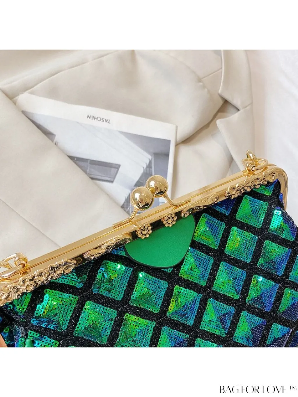 BagForLove - Chic Sequin Clutch Bag: Stylish, Compact, and Versatile.
