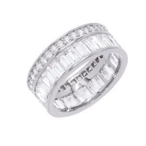 Baguette X Round Ring