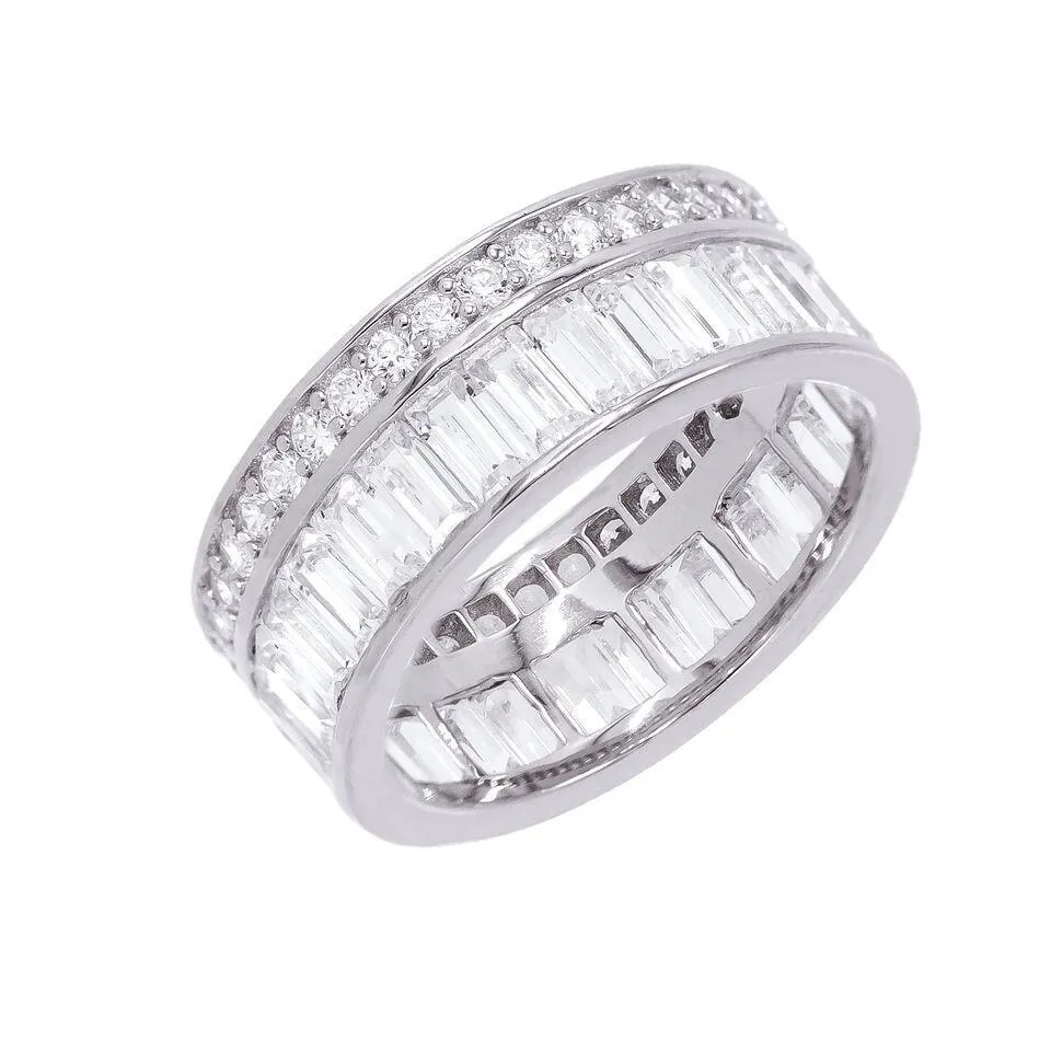 Baguette X Round Ring