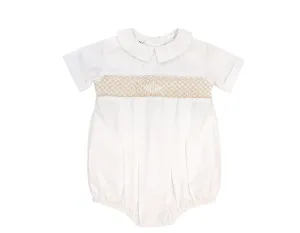 Bailey Boys Dressy Bubble Short - Ivory Christening