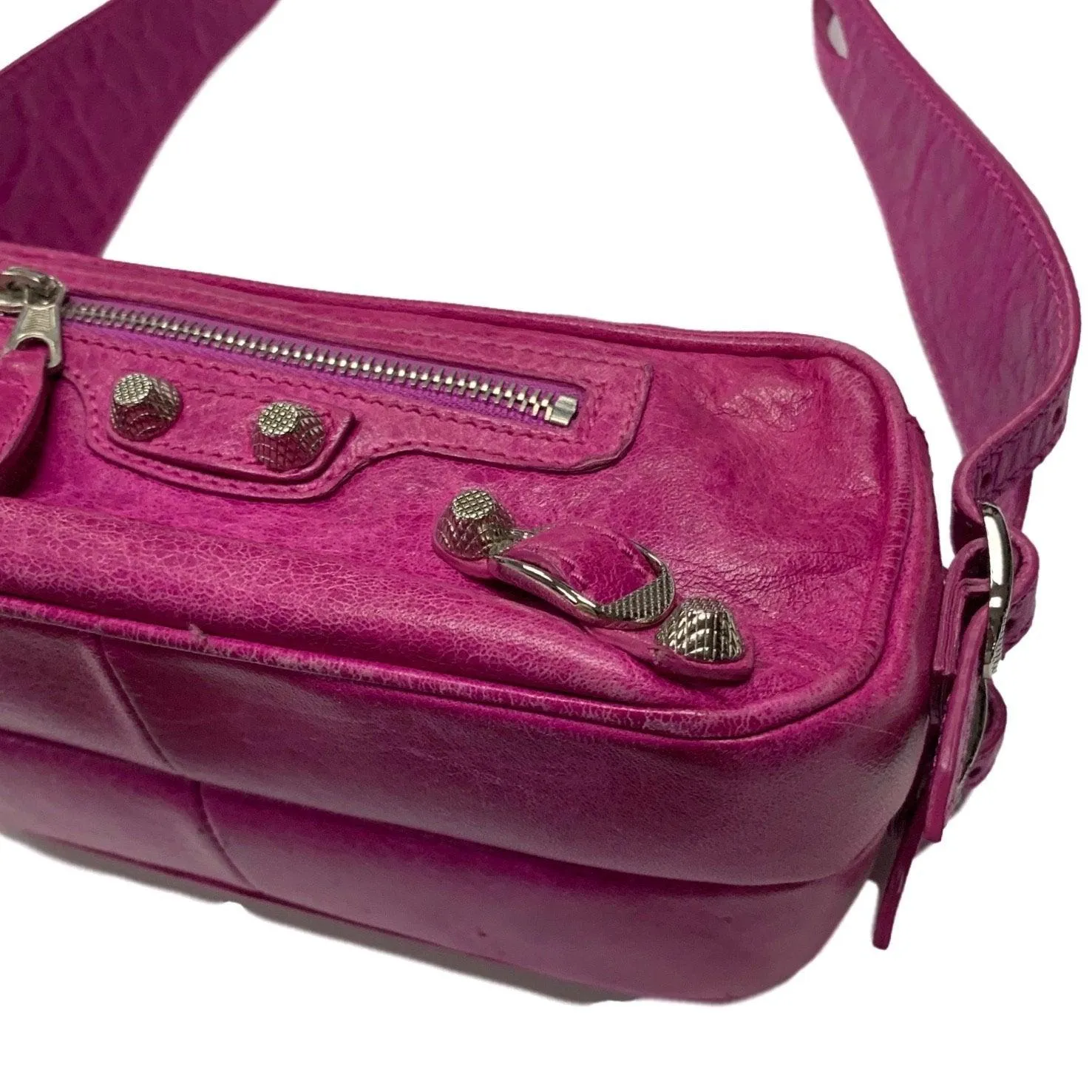 Balenciaga Fuchsia Mini Shoulder Bag