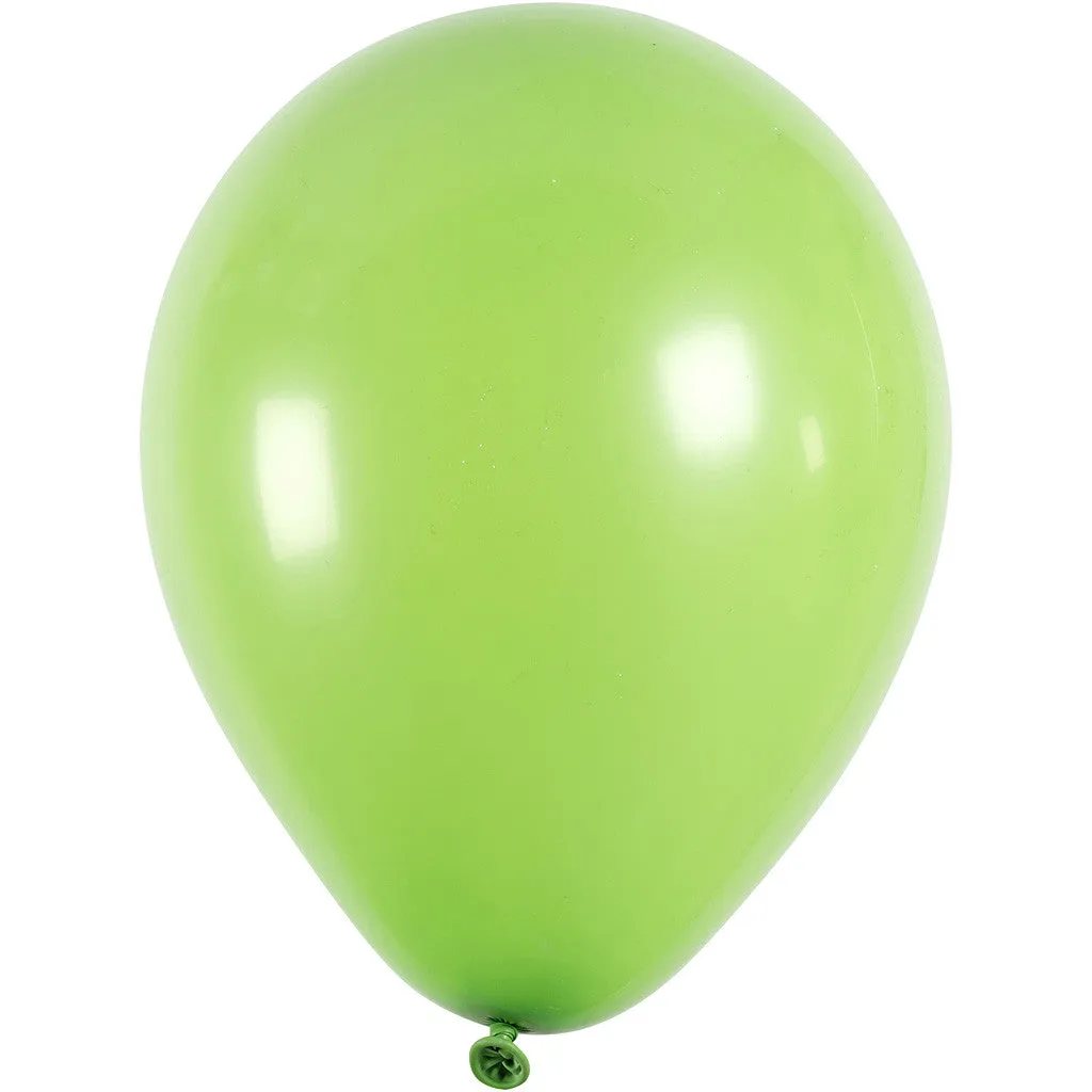 Balloons - Round Green 23cm Pack of 10