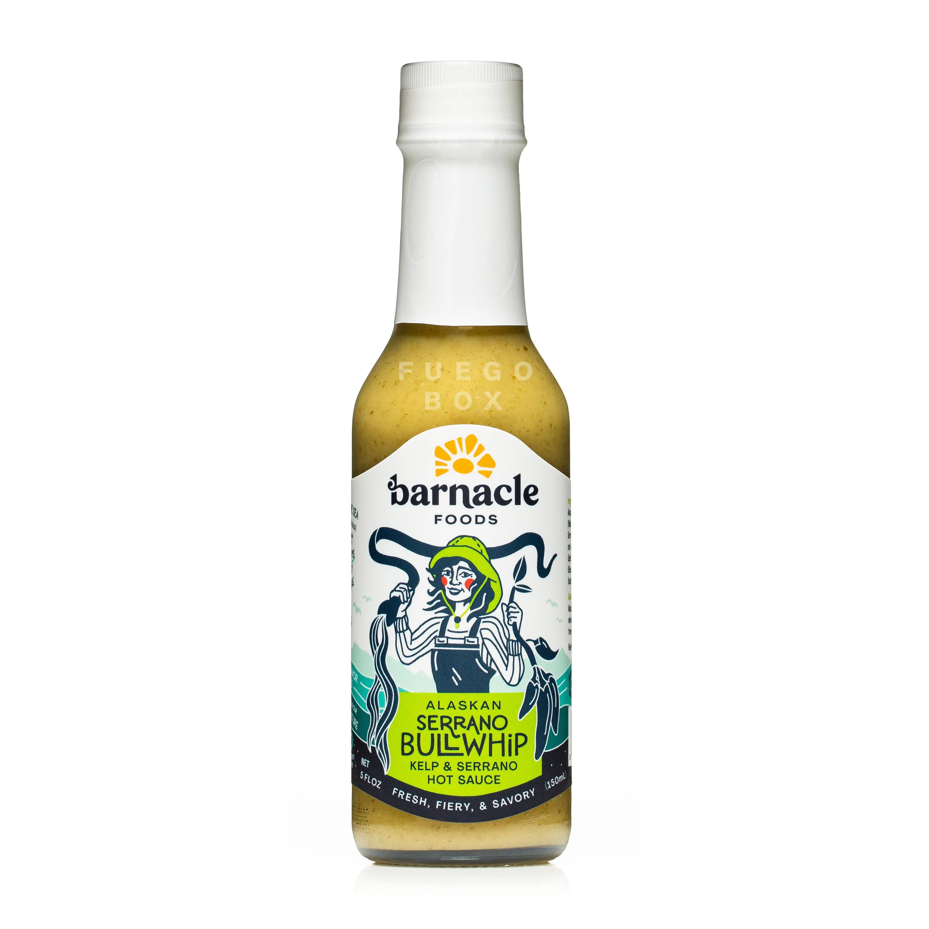 Barnacle Foods Serrano Bullwhip Hot Sauce