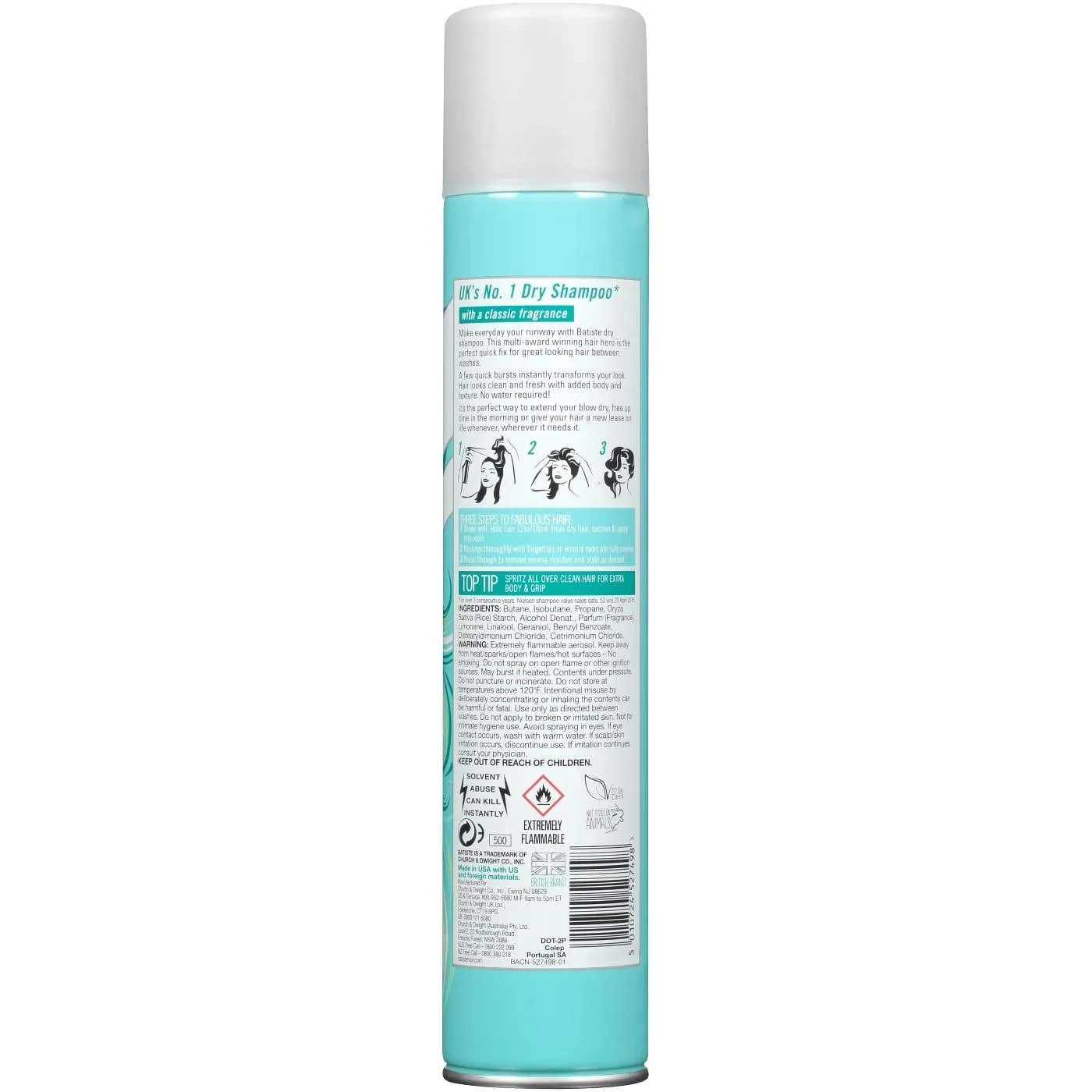 Batiste clean shampoo en seco