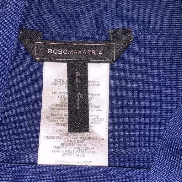 BCBG MaxAzria Dark Blue Short Bandage Skirt Bodycon Coquette Girl Date Night