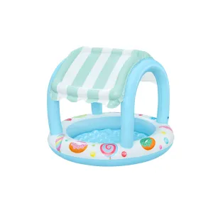 Bestway 41" X H33"/ 1.04M X H84CM Sweet Shoppe Shaded Kiddie Pool (1 pool, repair patch)