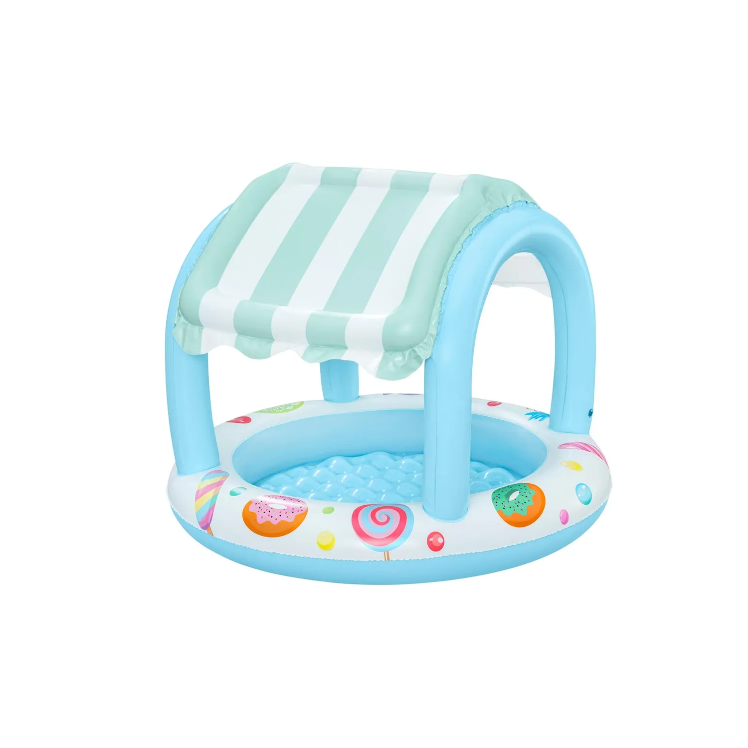 Bestway 41" X H33"/ 1.04M X H84CM Sweet Shoppe Shaded Kiddie Pool (1 pool, repair patch)
