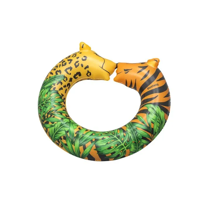 Bestway 43" X 35"/1.09M X 89CM Jungle Dream Split Swim Tube (Contents: 1 swim tube, repair patch)