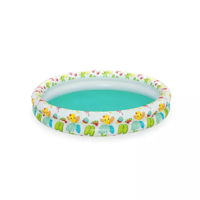 Bestway Φ48" X H8"/Φ1.22M X H20CM Play Pool Set (Contents: 1 pool, 1 swim ring, 1 beach ball, repair patch)