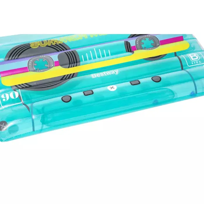 Bestway 68.5" X 46"/1.74M X 1.17M Retro Beats Pool Float (Contents:1 float, repair patch)