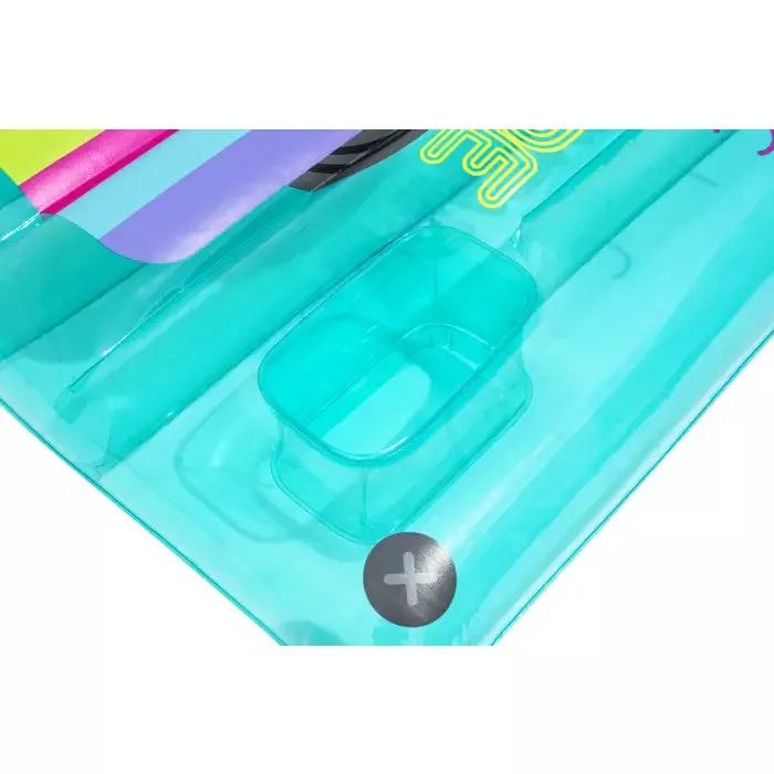 Bestway 68.5" X 46"/1.74M X 1.17M Retro Beats Pool Float (Contents:1 float, repair patch)