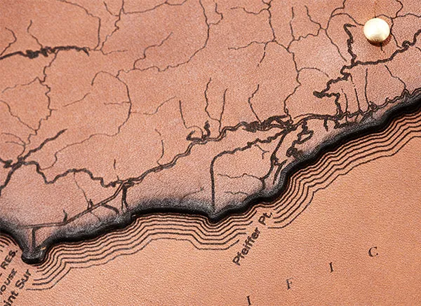 Big Sur Map Clutch