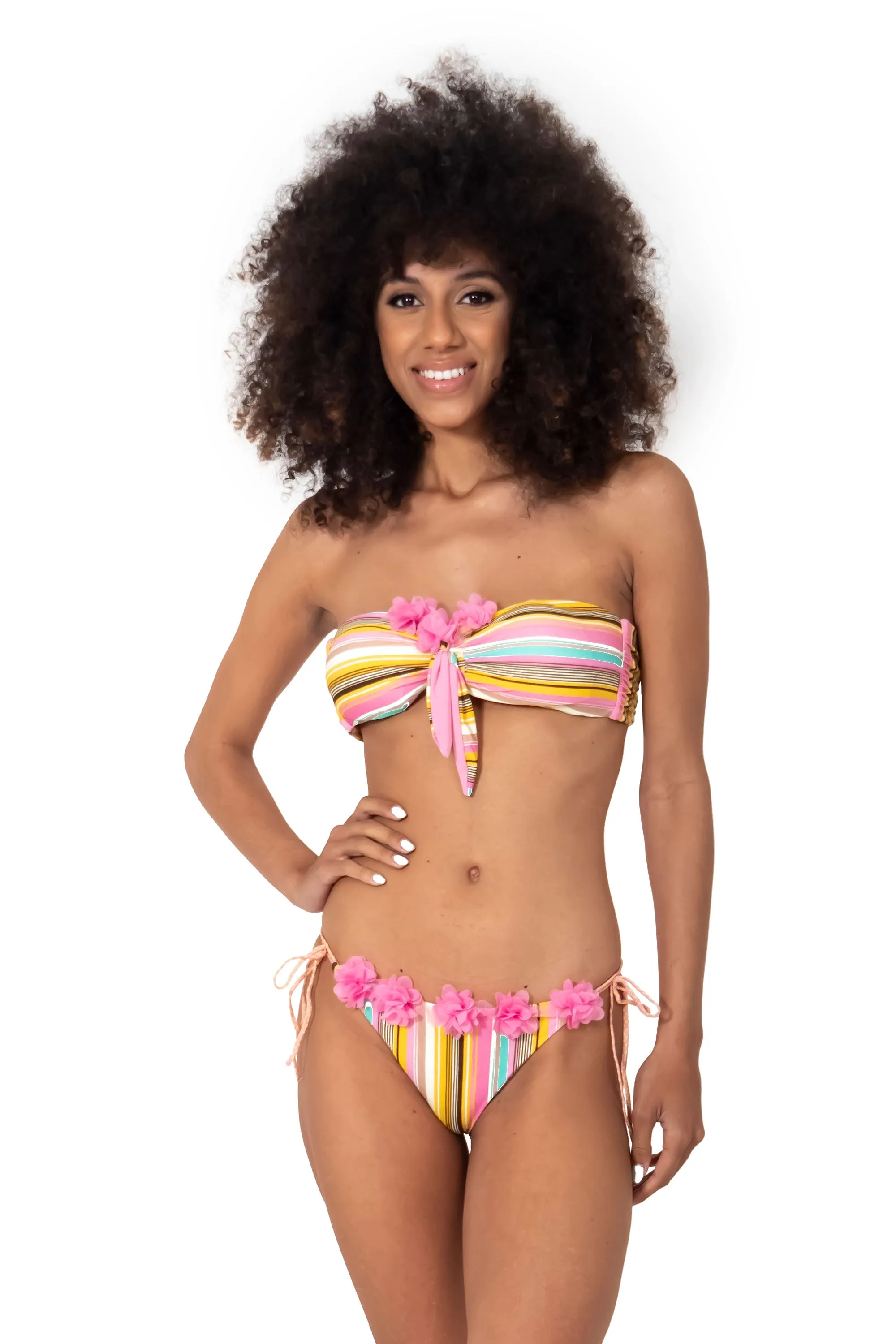 Bikini a fascia Lime Marshmallow