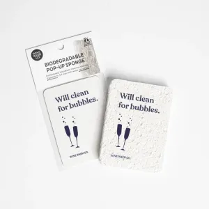 Biodegradable Pop-Up Sponge - Clean For Bubbles