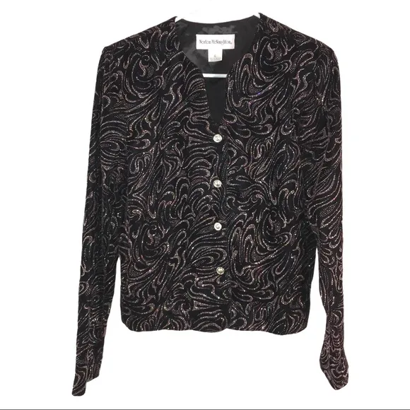Black Iridescent Bling Jacket